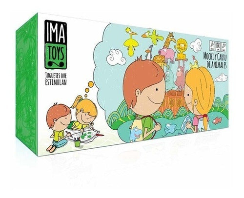 IMA Toys Backpack + Washable Coloring Pencil Case 0