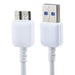 Blanco Usb 3.0 Pc Cargador Datos Cable Cable De Conexión Par 3