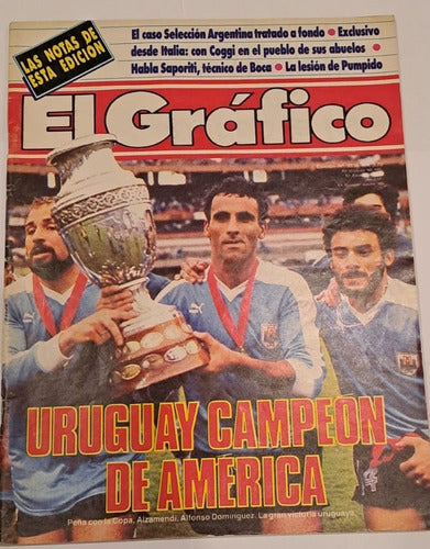 El Gráfico 3536 Uruguay Campeón De América 1987 0