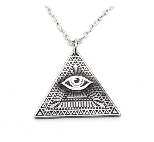 Illuminati All Seeing Eye Pendant Necklace/Keychain 0