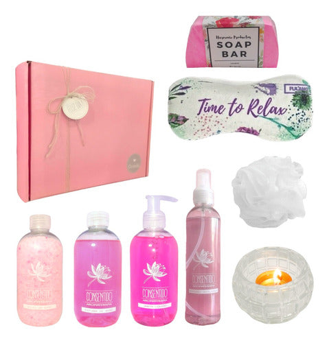 Zen Roses Spa Box Gift Set for Women - Pamper Yourself or Someone Special! - Set Caja Regalo Mujer Box Zen Rosas Kit Spa N02 Disfrutalo