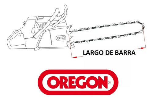 Espada Y Cadena Oregon Motosierra Ms 193t -35cm Diente Largo 1