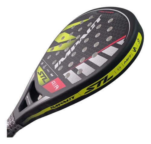 Steel Custom Paleta Padel Paddle Air Impact Pro P3 + Gifts 1