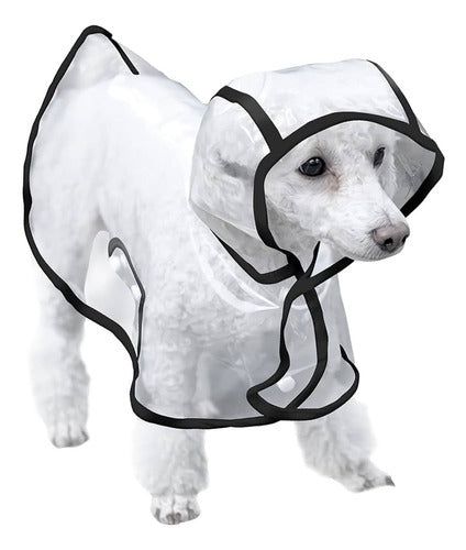 SOLO PARA VOSS Piloto Capa Lluvia Impermeable Mascotas Transparente Talle 8 7