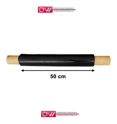 Film Stretch Negro 50cm Con Mango Virgen Dw! Oferta 1