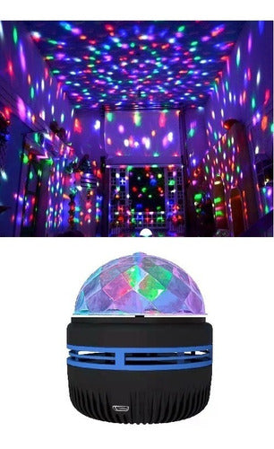 Bola De Luces Led Rgb Giratoria  Usb Magic Ball 0