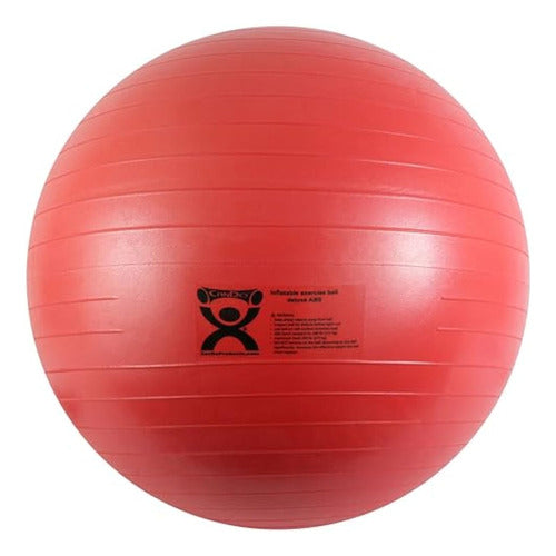 Cando Pelota De Ejercicio Inflable, Color Rojo, De 0