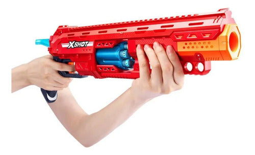 Lançador Arminha De Nerf X-shot Red Caliber Com 16 Dardos 4