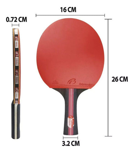 Kit 2 Raquete Tênis De Mesa Ping Pong Profissional 1