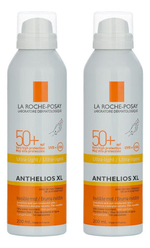 Combo X2 La Roche Posay Anthelios Fps50+bruma Corporal 200ml 0