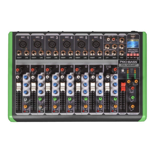 Pro Bass PM1224BT USB and Bluetooth Music Console 0