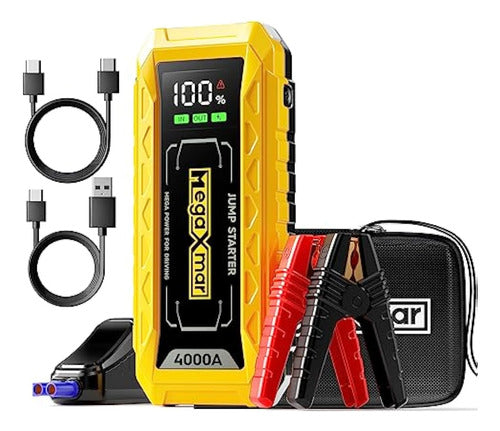 Megaxmar Jump Starter-4000a Peak 27000mah 0