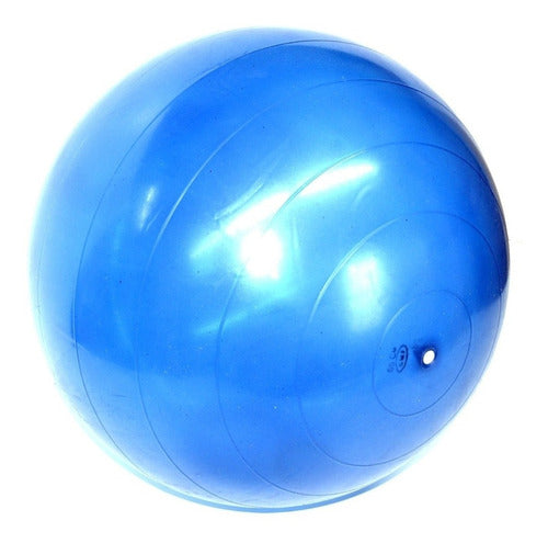 55cm Exercise Ball for Yoga, Pilates, and Fitness - Blue 2