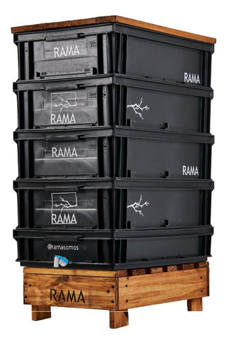 Rama Somos Garden Compost Bin Table and Lid 3