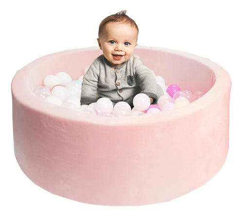 ~? Harbolle Round Kiddie Ball Pit Handmade Soft Velvet Memor 0