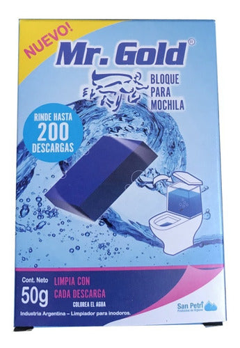 Mr. Gold Pastilla Bloque Para Mochila Baños X 5 Un 0