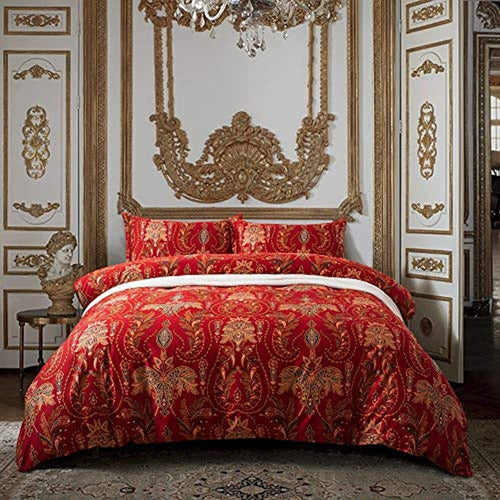 Eikei Bohemian Italian Cashmere Duvet Cover Set, 3 Pieces 0