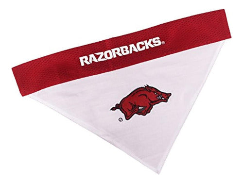 Pets First Collegiate Reversible Bandana - Arkansas Razorbacks, Small/Medium 0