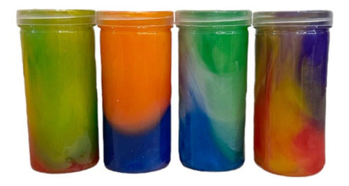 JM Pack of 6 Medium Slime in Assorted Bright Colors 0