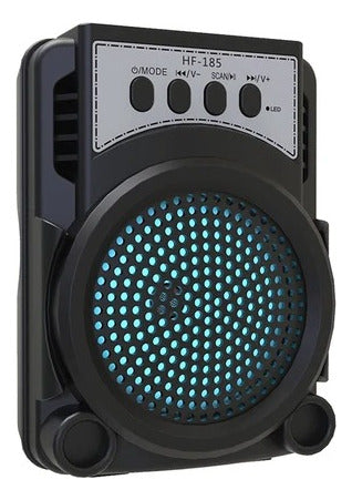 Portable Bluetooth Speaker 5W with LED Light, Rechargeable, USB, Radio 4
