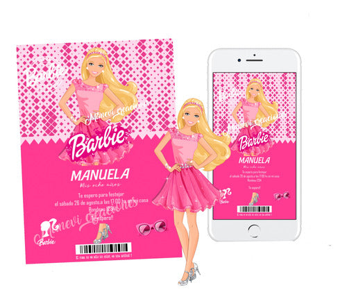 Kit Imprimible Barbie Con Textos Editables Completo Candy 0