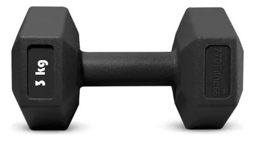 770 Store Hexagonal Dumbbell 3kg 0