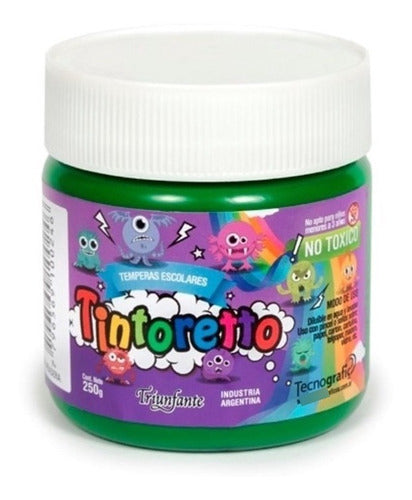 Tintoretto Washable Tempera 250 Gr Non-Toxic Green 0