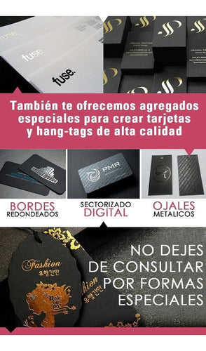 Tarjeta Personal Premium Sectorizada + Laminado Mate X1000 1