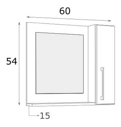 Almacen Del Hogar Modern Bathroom Mirror Medicine Cabinet Organizer BM-230 4