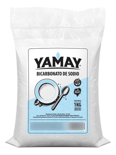 Yamay Sodium Bicarbonate 1 Kg Gluten-Free Pack of 2 1