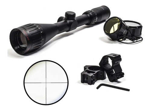 Tasco 2-7x32 Air Rifle Scope with Mounting Kit 0