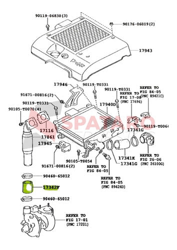 Toyota Turbo Hose to Intake Pipe Hilux 2.5 2012-2015 2