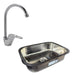 Pico Alto Combo Simple Kitchen Sink + High Spout Single Lever Faucet 0