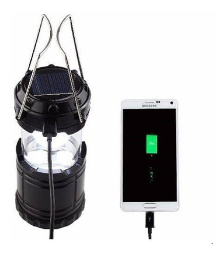 Trotamundos Solar Rechargeable Lantern with USB - Ideal for Camping and Hiking 0