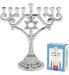 Hanukkah Menorah Diseño Tradicional Con Estrella De David Al 0