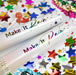 Tubo Cañon Lanza Papelito Estrellas X6 Confetti Colores 30cm 1