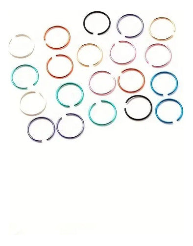 40 Hypoallergenic Nylon Nostril Nose Piercings New Colors 0