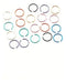 40 Hypoallergenic Nylon Nostril Nose Piercings New Colors 0