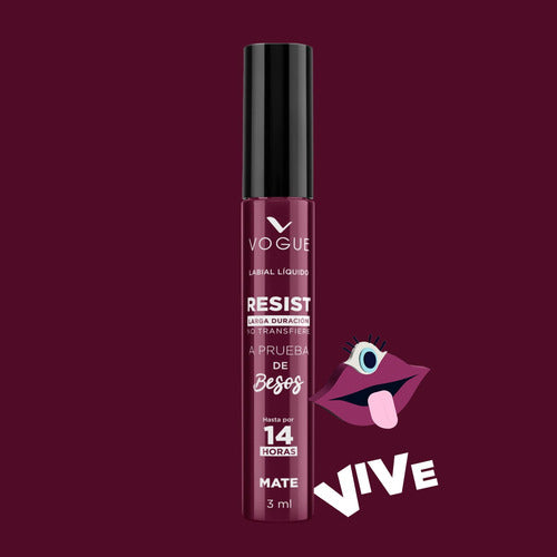 Labial Liquido Vogue Resist Vive 4