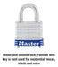 Candado Master Lock 7d Para Exteriores Con Llave, 1 Paquete 1