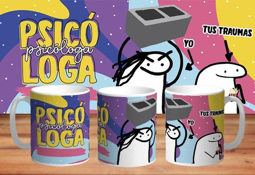 Taza De Plastico Flork Humor Profesion Psicologa 0