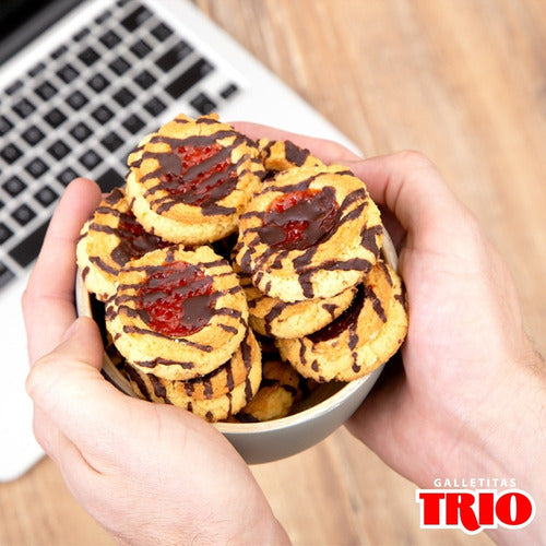 Trío Galletitas Pepas Dulces Tri Choc Membrillo Chocolate Pack X3 2