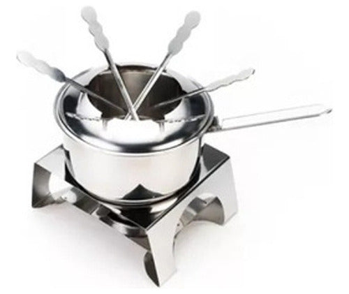 RepostImport Fondue Acero Inoxidable 6 Personas Pinches De Color Fondiu! 0