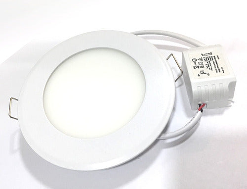 Macroled Round LED Panel 6W Ceiling Mount White Cool X 10 Units 3