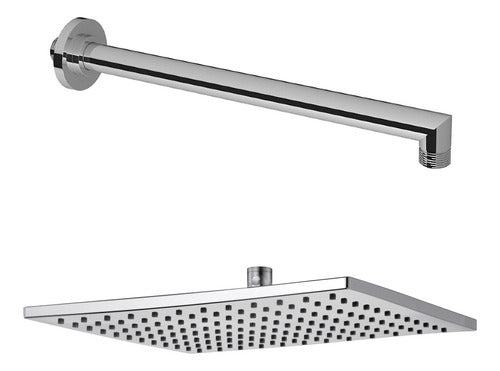 FV Shower Set: Square 25cm Shower Head + Gredos Wall Arm 0