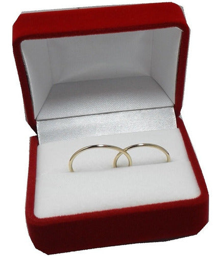 JR Joyas 18K Gold Commitment Wedding Bands 1.4 Grs Pair Wire Rings 0