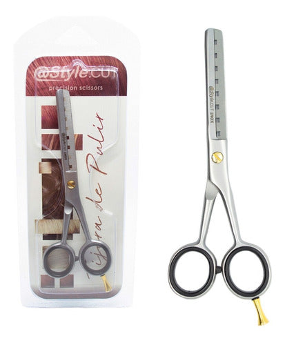 Style Cut Professional Crocodile Hair Cutting Scissors 5.5” E-1001 TX 0