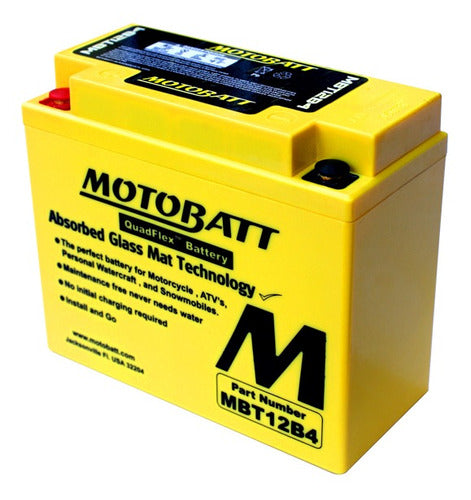 Motobatt Quadflex 12V 11 Ah MBT12B4 Battery 0