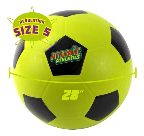 K-Roo Sports Atomic Athletics - Neon Rubber Soccer Balls 5