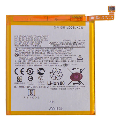 Batteries for Motorola G8 Plus XT2019-1 Kd40 with Warranty 0